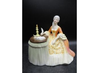 Royal Doulton Bone China 'Meditation' Figurine HN2330 Lady At Desk 5.75'