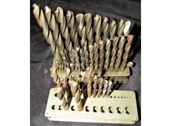 Drill Bits - Assorted Lot In Block Holders