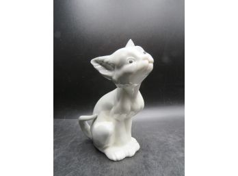 Lladro Porcelain Grey & White Kitten Figurine