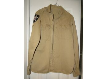 Korean War Men's Uniform Shirt - Approx. Size Small