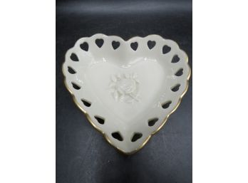 Lenox Porcelain Heart-shaped Dish