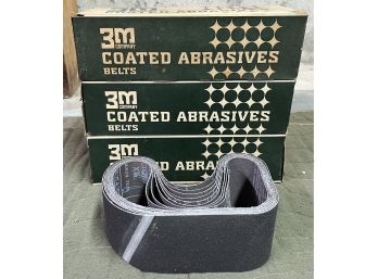 3M Company 50 Grit Coated Abrasive Belts - 3 Boxes Total