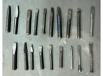 Assorted Lot Of Chisels - 19 Total