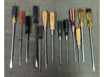 Assorted Lot Of Screwdrivers - 13 Total