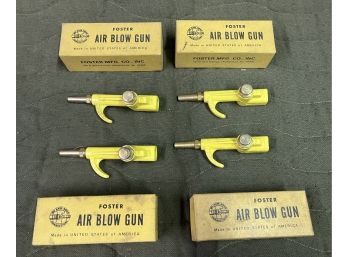 Vintage Foster Air Blow Gun Attachments - 4 Total