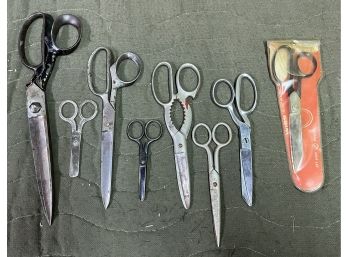 Assorted Lot Of Metal Scissors - 8 Total