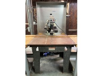 DeWalt Radial Arm Saw With Black And Decker Components - Attached Metal Frame