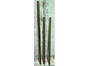 Vintage Wooden Measuring Sticks - 3 Total