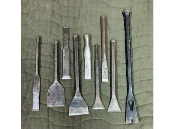 Assorted Metal Chisels - 9 Total