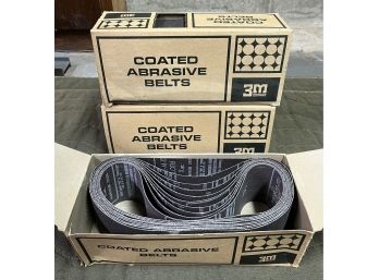 3M Company Coated Abrasive Sanding Belts - 3 Boxes Total - NEW