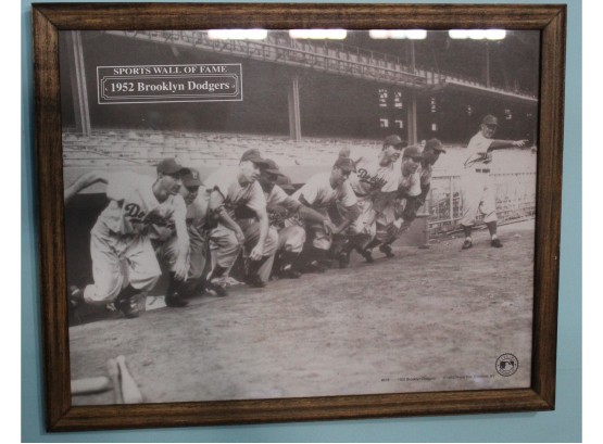 1952 Brooklyn Dodgers Framed Photo 15' X 12' (B003)