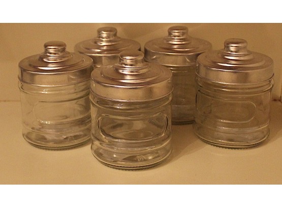 Decorative Glass Jars, 5 (G129)