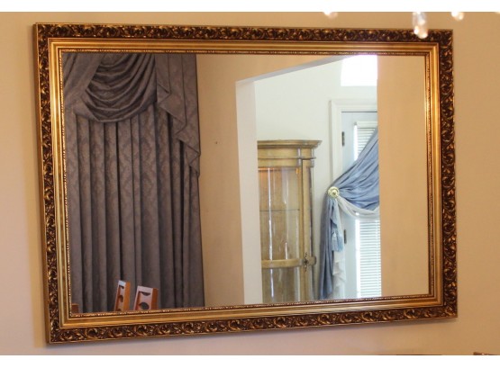 Vintage Decorative Gold Carved Gilt Wall Mirror (178)