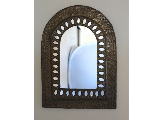 Small Brass Wall Mirror Made In India (017)