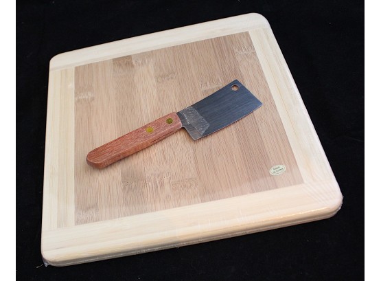Never Used Cheese Cutting Board With Cheese Knife (161)