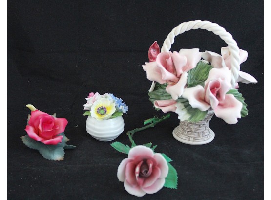 Assorted Ceramic Flower Collection (B51)