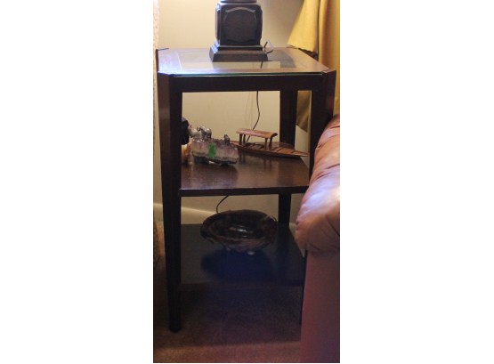 Glass Top Side Table (G173)