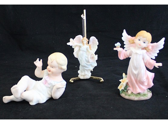 Three Decorative Angel Figurines (071)