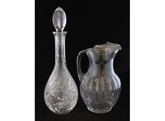 Crystal Decanter &. Pitcher (170)