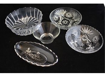 Assorted Crystal Bowls, 5 (109)