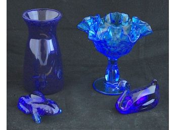 Assorted Blue Glass (B49)