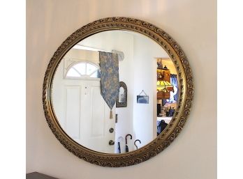 Elegant Gold Gilt Round Wall Mirror (019)