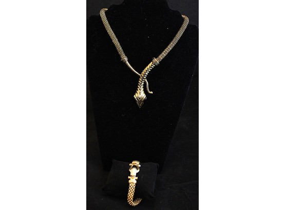 Snake Necklace & Bracelet (B067)
