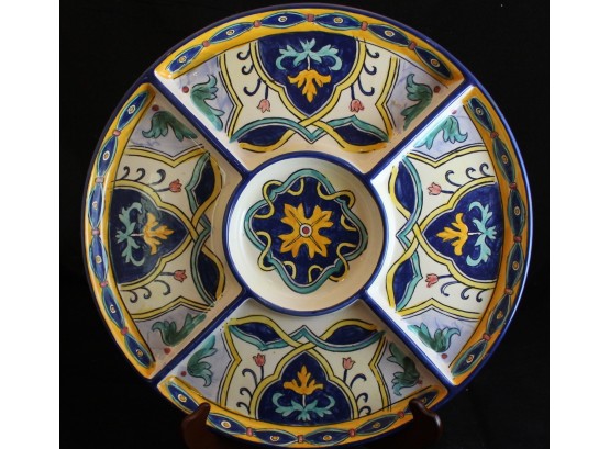 Maxcera Decorative Plate 'Turn Blue Moroccan' (78)