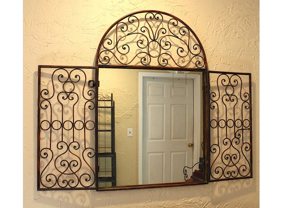Decorative Iron Wall Mirror (134)