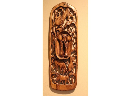 Carved Wood Animals Wall Art (185)