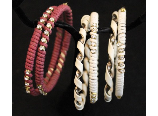 Fabric Bangle Bracelets, 5 (B054)