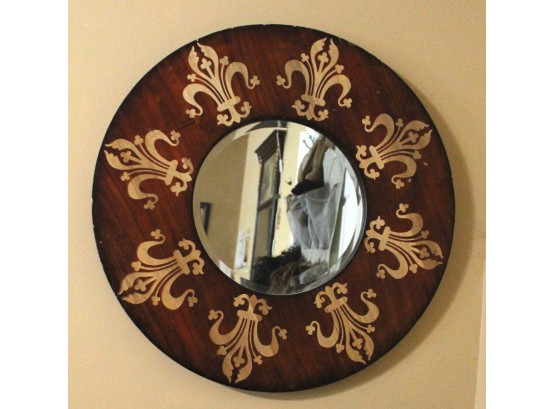 Decorative Round Wall Mirror (B024)