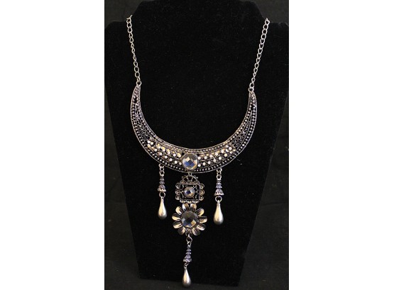 Elegant Cleopatra Necklace With Flower (B060)