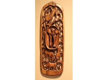 Carved Wood Animals Wall Art (185)