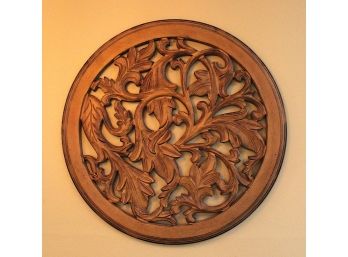 Carved Wood Round Wall Decor (181)