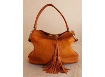 Alfani Orange Hobo Bag Genuine Leather (169)