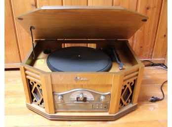 Emerson AM/FM Stereo Radio, CD & Cassette Player & Full Size Stereo Phonograph NR303TT (B041)