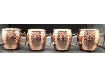 Eco One Silver One International Hammered Moscow Mule Mugs Set Of 4