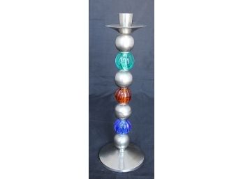 Colored Glass Candlestick (79)