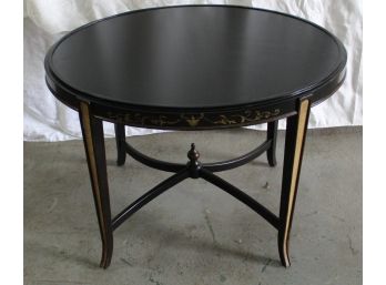 Black & Gold Painted Side Table (005)