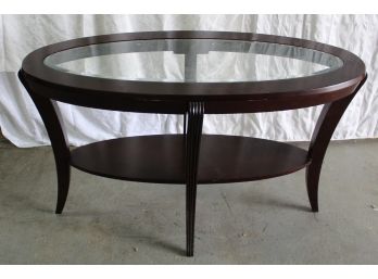 Classy Oval Glass Top Entry/Sofa Table (019)