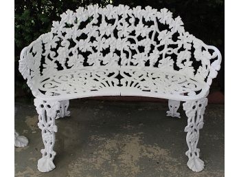 Outdoor Wrought Iron Bench (001)