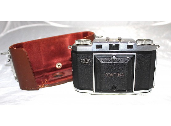 Contina Zeiss Ikon Vintage Camera With Case (90)
