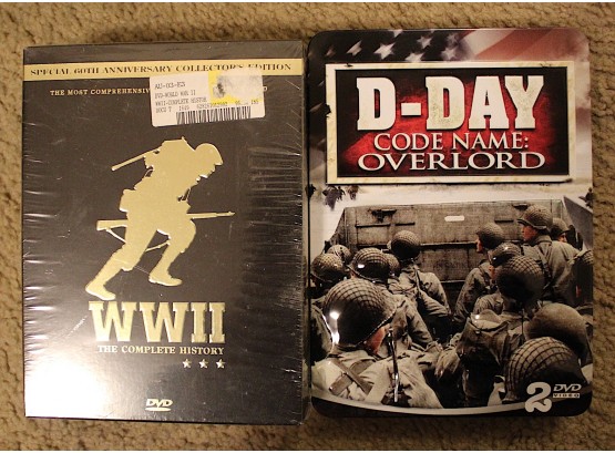 WWII The Complete History & D-Day Code Name: Overload DVD Sets (050)