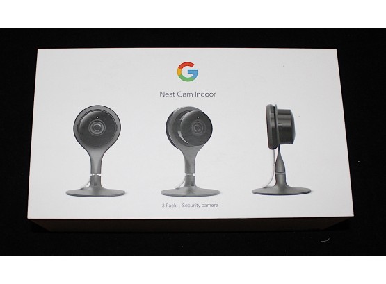 Google Nest Cam Indoor Cameras, Set Of 3, Used (147)