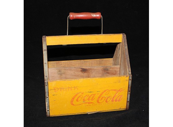 Vintage Coca Cola Wooden Carrier (158)