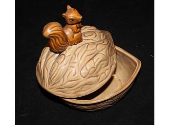 Ceramic Squirrel Nut Jar (165)