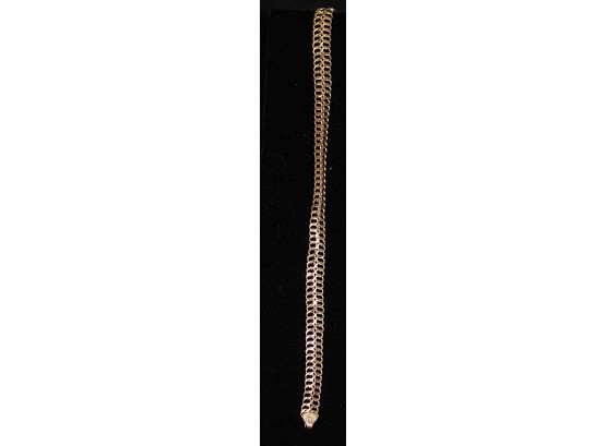 14k Gold Fish Bone Bracelet 8' 3.5g  (122)