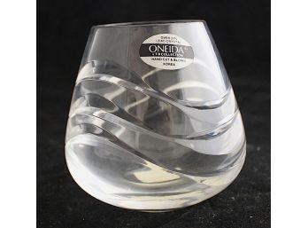 Oneida LTD Collection Hand Cut & Blown 24% Lead Crystal Votive Holder (124)