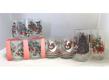 Assorted Holiday Glasses (109)